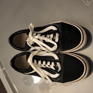 Vans Canvas Old Skool Black & White Shoes